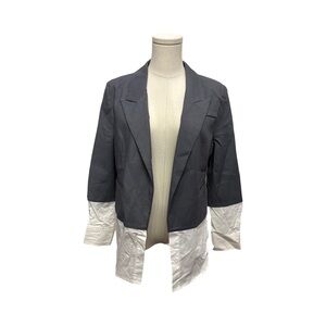 Women's Gray and white Blazer Jacket - size S